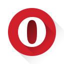 o, opera svg vector icon