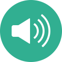 audio, circle, music, sound, speaker, volume svg vector icon