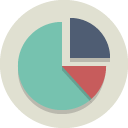 chart, pie icon