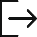 log out, log out sign, logout, out, sign out, signout svg vector icon