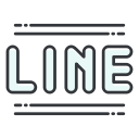 line, media, network, social svg vector icon