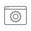 gear, network, optimization, options, seo, settings, web icon