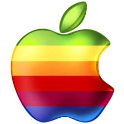 apple,rainbow icon