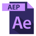 adobe, aep, aep extention, extention, file format svg vector icon