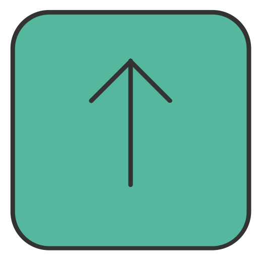 Upper svg vector icon