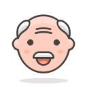 2, man, old svg vector icon