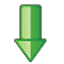 arrow, down icon