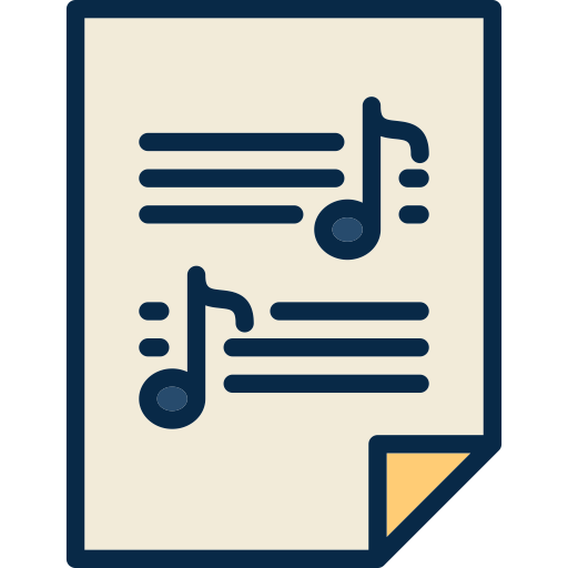Sheet Music svg vector icon
