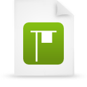 document, file, green, paper icon