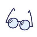 glasses, object, school, student, study svg vector icon