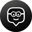 black white, edmodo, education, gradient, long shadow, social, social media svg vector icon