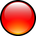 aqua, ball, red icon