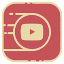 logo, media, social, youtube svg vector icon