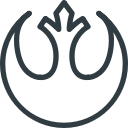 aliance, logo, rebel, sigil, star, wars svg vector icon