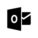 outlook,black icon