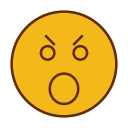 emoji, emot, face, sad svg vector icon