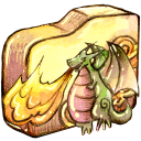folder,burn icon