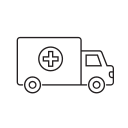 ambulance, automobile, car, urgency, vehicle svg vector icon