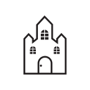 ghost, hallowen, horror, night, treat svg vector icon