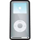 ipod, nano, silver icon