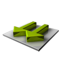 two,arrow,down,descend,download,fall,decrease,descending icon