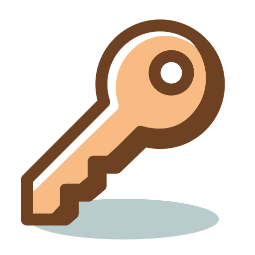 Key svg vector icon