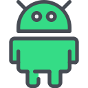 android, media, network, social svg vector icon