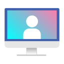 business, communication, digital, display, internet, meeting, videoconferencing svg vector icon