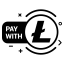coin, crypto, cryptocurrency, currency, lite, money svg vector icon