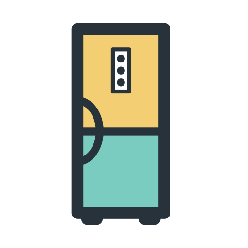 Color Block Refrigerator svg vector icon