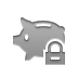 piggybank,lock icon
