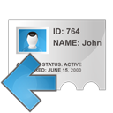 left, profile icon