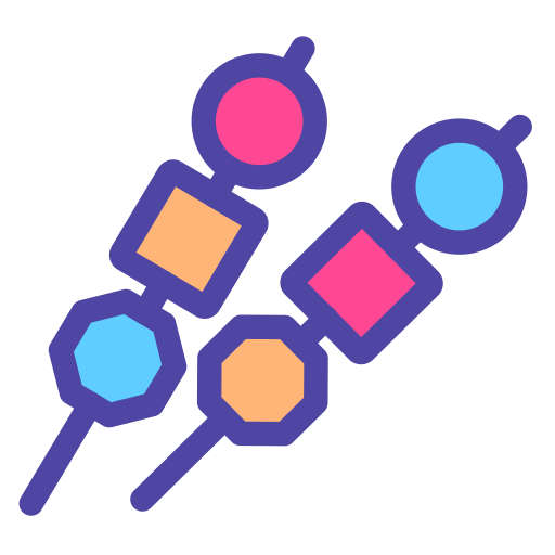 Skewer svg vector icon