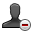 remove, user icon