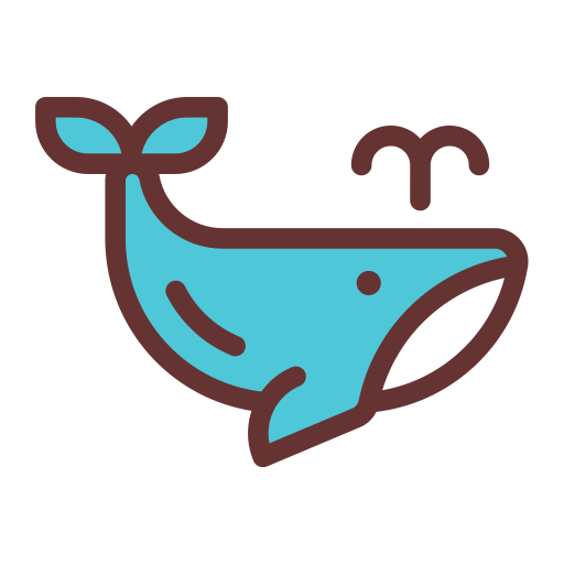 Whale svg vector icon