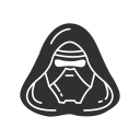 darth sidious, evil, star wars, villan svg vector icon