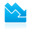 chart,area,down icon