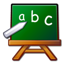 abc, chalkboard, edutainment, learn, package, school icon