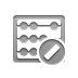abacus,cancel icon
