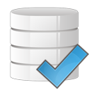 check, database icon