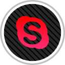 media, online, skype, social svg vector icon