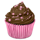 choco, cocos, cupcake icon