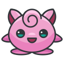 game, go, jigglypuff, play, pokemon svg vector icon
