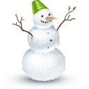 snowman, winter icon