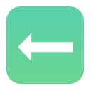arrow, left icon