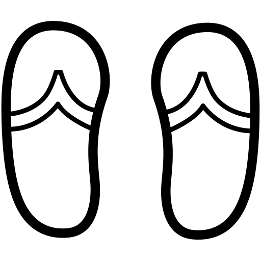 Slippers svg vector icon