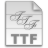 gnome,mime,application,font,ttf icon