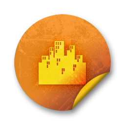orange,grunge,sticker,badge icon