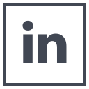 linkedin, logo, media, social svg vector icon