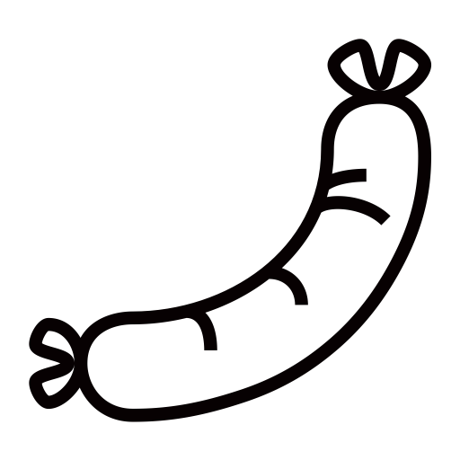 Sausage svg vector icon